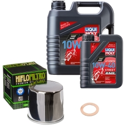 Wartungsset Ölwechsel, LIQUI MOLY Motorbike Öl 4Takt vollsytnth.