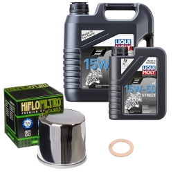 Wartungsset Ölwechsel, LIQUI MOLY Motorbike Öl 4Takt teilsytnth.