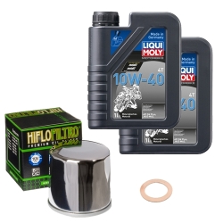 Wartungsset Ölwechsel, LIQUI MOLY Motorbike Öl 4Takt mineralisch