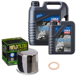 Wartungsset Ölwechsel, LIQUI MOLY Motorbike Öl 4Takt mineralisch