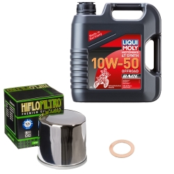Wartungsset Ölwechsel, LIQUI MOLY Motorbike Öl 4Takt vollsytnth.