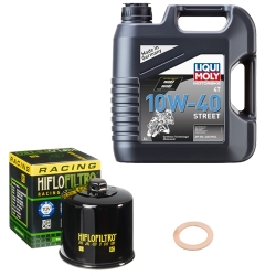 Wartungsset Ölwechsel, LIQUI MOLY Motorbike Öl 4Takt teilsytnth.