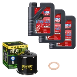 Wartungsset Ölwechsel, LIQUI MOLY Motorbike Öl 4Takt vollsytnth.