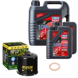 Wartungsset Ölwechsel, LIQUI MOLY Motorbike Öl 4Takt vollsytnth.