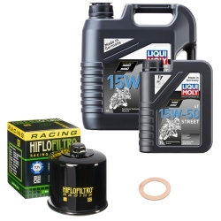 Wartungsset Ölwechsel, LIQUI MOLY Motorbike Öl 4Takt teilsytnth.