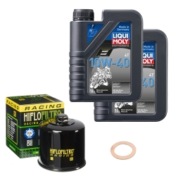 Wartungsset Ölwechsel, LIQUI MOLY Motorbike Öl 4Takt mineralisch