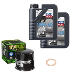 Wartungsset Ölwechsel, LIQUI MOLY Motorbike Öl 4Takt teilsytnth.