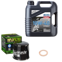 Wartungsset Ölwechsel, LIQUI MOLY Motorbike Öl 4Takt teilsytnth.