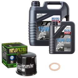 Wartungsset Ölwechsel, LIQUI MOLY Motorbike Öl 4Takt teilsytnth.