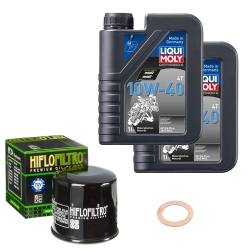 Wartungsset Ölwechsel, LIQUI MOLY Motorbike Öl 4Takt mineralisch