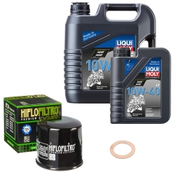 Wartungsset Ölwechsel, LIQUI MOLY Motorbike Öl 4Takt mineralisch