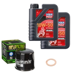 Wartungsset Ölwechsel, LIQUI MOLY Motorbike Öl 4Takt vollsytnth.