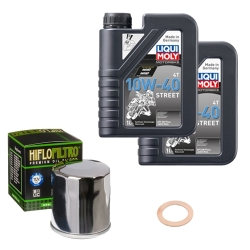 Wartungsset Ölwechsel, LIQUI MOLY Motorbike Öl 4Takt teilsytnth.