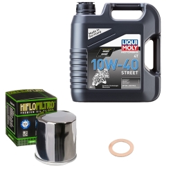 Wartungsset Ölwechsel, LIQUI MOLY Motorbike Öl 4Takt teilsytnth.