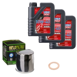 Wartungsset Ölwechsel, LIQUI MOLY Motorbike Öl 4Takt vollsytnth.