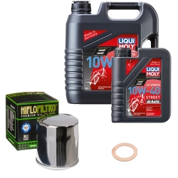Wartungsset Ölwechsel, LIQUI MOLY Motorbike Öl 4Takt vollsytnth.