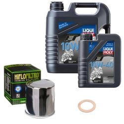 Wartungsset Ölwechsel, LIQUI MOLY Motorbike Öl 4Takt mineralisch