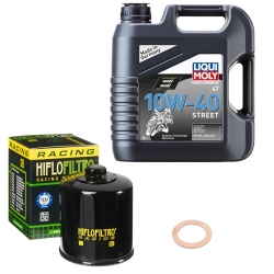 Wartungsset Ölwechsel, LIQUI MOLY Motorbike Öl 4Takt teilsytnth.