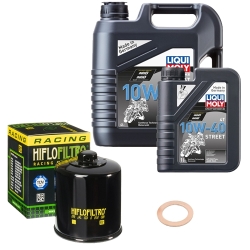 Wartungsset Ölwechsel, LIQUI MOLY Motorbike Öl 4Takt teilsytnth.