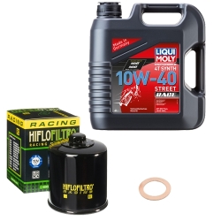 Wartungsset Ölwechsel, LIQUI MOLY Motorbike Öl 4Takt vollsytnth.