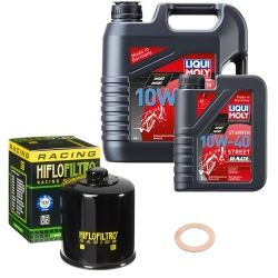 Wartungsset Ölwechsel, LIQUI MOLY Motorbike Öl 4Takt vollsytnth.