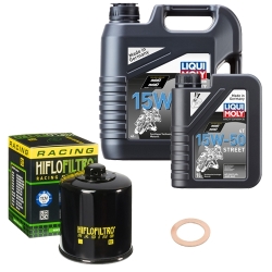 Wartungsset Ölwechsel, LIQUI MOLY Motorbike Öl 4Takt teilsytnth.