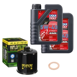 Wartungsset Ölwechsel, LIQUI MOLY Motorbike Öl 4Takt vollsytnth.