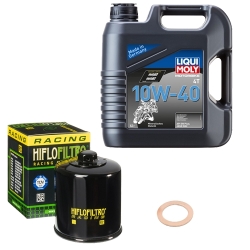 Wartungsset Ölwechsel, LIQUI MOLY Motorbike Öl 4Takt mineralisch