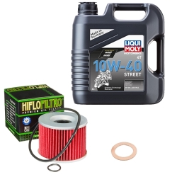 Wartungsset Ölwechsel, LIQUI MOLY Motorbike Öl 4Takt teilsytnth.