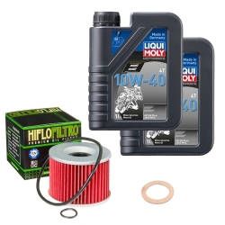 Wartungsset Ölwechsel, LIQUI MOLY Motorbike Öl 4Takt mineralisch