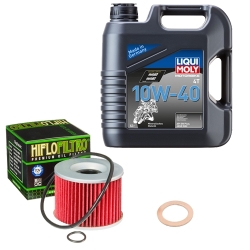 Wartungsset Ölwechsel, LIQUI MOLY Motorbike Öl 4Takt mineralisch