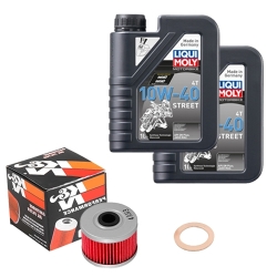 Wartungsset Ölwechsel, LIQUI MOLY Motorbike Öl 4Takt teilsytnth.