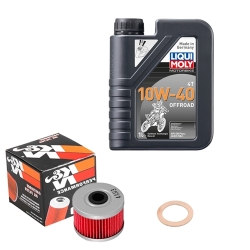 Wartungsset Ölwechsel, LIQUI MOLY Motorbike Öl 4Takt teilsytnth.