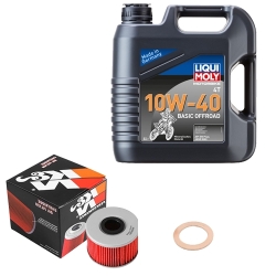 Wartungsset Ölwechsel, LIQUI MOLY Motorbike Öl 4Takt mineralisch