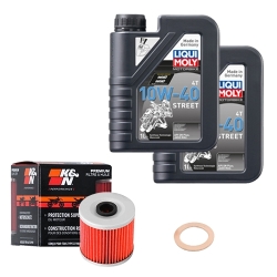 Wartungsset Ölwechsel, LIQUI MOLY Motorbike Öl 4Takt teilsytnth.