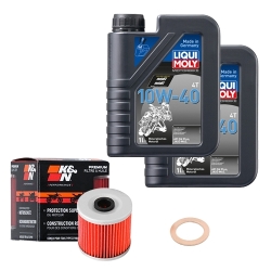 Wartungsset Ölwechsel, LIQUI MOLY Motorbike Öl 4Takt mineralisch