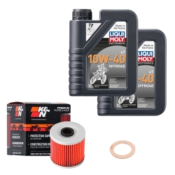 Wartungsset Ölwechsel, LIQUI MOLY Motorbike Öl 4Takt teilsytnth.
