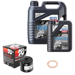 Wartungsset Ölwechsel, LIQUI MOLY Motorbike Öl 4Takt teilsytnth.