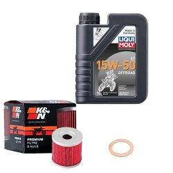 Wartungsset Ölwechsel, LIQUI MOLY Motorbike Öl 4Takt teilsytnth.