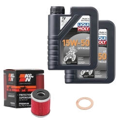 Wartungsset Ölwechsel, LIQUI MOLY Motorbike Öl 4Takt teilsytnth.