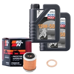 Wartungsset Ölwechsel, LIQUI MOLY Motorbike Öl 4Takt teilsytnth.