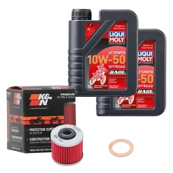 Wartungsset Ölwechsel, LIQUI MOLY Motorbike Öl 4Takt vollsytnth.