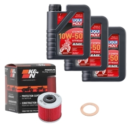 Wartungsset Ölwechsel, LIQUI MOLY Motorbike Öl 4Takt vollsytnth.