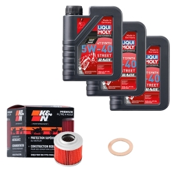 Wartungsset Ölwechsel, LIQUI MOLY Motorbike Öl 4Takt vollsytnth.