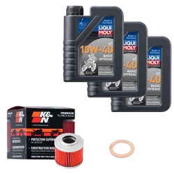 Wartungsset Ölwechsel, LIQUI MOLY Motorbike Öl 4Takt mineralisch
