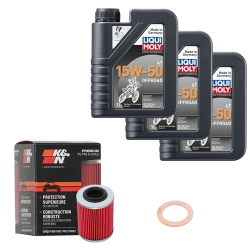 Wartungsset Ölwechsel, LIQUI MOLY Motorbike Öl 4Takt teilsytnth.