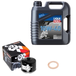 Wartungsset Ölwechsel, LIQUI MOLY Motorbike Öl 4Takt mineralisch
