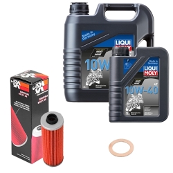 Wartungsset Ölwechsel, LIQUI MOLY Motorbike Öl 4Takt mineralisch