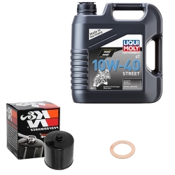 Wartungsset Ölwechsel, LIQUI MOLY Motorbike Öl 4Takt teilsytnth.
