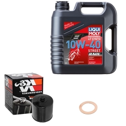 Wartungsset Ölwechsel, LIQUI MOLY Motorbike Öl 4Takt vollsytnth.